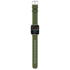 MyPhone Watch Pastel Smartwatch, Reloj Inteligente con Pantalla AMOLED 1.75", Monitor Cardíaco, SPO2, IP67, Compatible con Android iOS, Color Silver Green