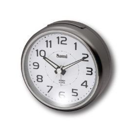 SAMI Despertador Redondo Mediano Esfera Blanca Numeros con Luz Superior en Color Plata Precio: 11.011. SKU: B12SGWTBY3