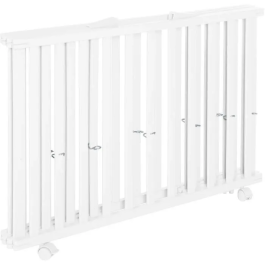 Roba Parque Infantil Plegable Little Stars ROB4005317339061 75 x 100 cm Altura Regulable 4 Ruedas con Freno Madera Lacada Diseño Estrellas