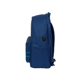 Safta Mochila Doble Portátil 15,6" con USB Kappa Marino 440x310x180 mm