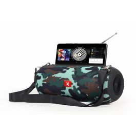 Gembird SPK-BT-17-CM Altavoz Bluetooth Portátil Camuflaje con Radio FM y Antena Integrada