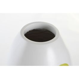 DKD Home Decor Jarrón Decorativo Scandi de Resina con Diseño Cara Abstracta, Multicolor y Blanco, Medidas 20.5x20.5x38 cm