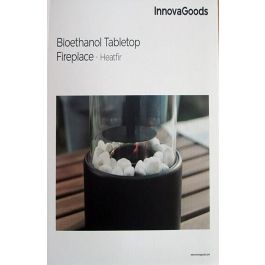Innovagoods Chimenea de mesa de bioetanol decorativa v0103774, diseño moderno, base de hierro, sin humo, Ø16x26.5cm Innovagoods Chimenea de mesa de bioetanol decorativa v0103774, diseño moderno, base de hierro, sin humo, Ø16x26.5cm