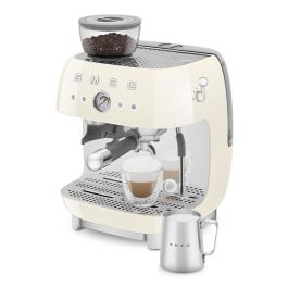 Smeg EGF03CREU Máquina de Café Espresso Estilo Años 50 con Molinillo Integrado Color Crema