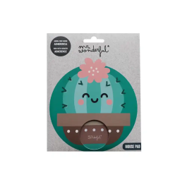 Wondee Alfombrilla de Ratón Redonda Cactus 200 mm Antideslizante Control Preciso Cómoda Lavable