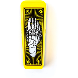 Dunlop Kirk Hammett Signature Wah Yellow Sparkle Edition Cry Baby Pedal de Efectos para Guitarra