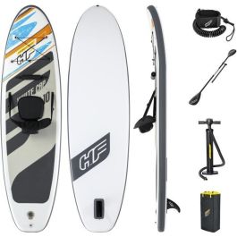 Bestway Paddle SUP Hydro-Force White Cap Hinchable 305x84x12 cm para 1 Persona Hasta 120 kg con Remo y Asiento de Kayak
