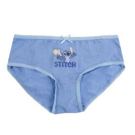 Cerdá Pack de 3 Braguitas para Niña Stitch Single Jersey, Multicolor, de 6 a 8 años