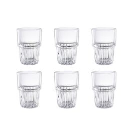La Mediterranea Set de 6 Vasos Corella de 390 ml. Medidas individuales Ø8.3x12 cm. Colección para mesa. (6 Cajas)
