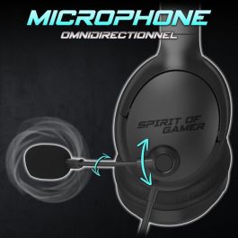 Auriculares con Micrófono Spirit of Gamer Pro H4 Negro