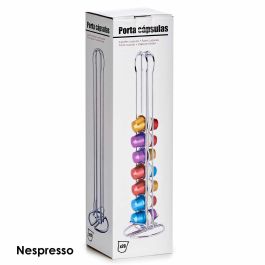 Portacápsulas Doble Inoxidable 20 Cápsulas Café Pequeñas Kinvara 10x37.5x9 cm Plata (12 Unidades) Portacápsulas Doble Inoxidable 20 Cápsulas Café Pequeñas Kinvara 10x37.5x9 cm Plata (12 Unidades)