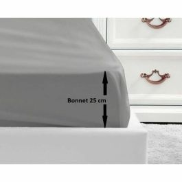 Lovely Home Sábana Ajustable 100% Algodón 54 Hilos 160x200 cm Cama Matrimonio, Gris Claro con Sombrero 25 cm, OEKO-TEX Precio: 22.49999961. SKU: S7165662
