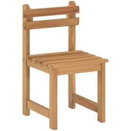 Juego de comida de jardín para niños - mesa cuadrada 65x65cm y 2 sillas - Madera - Para niños