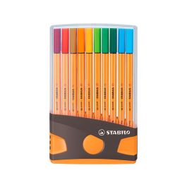 Stabilo Rotuladores Point 88 C-Surtidos Estuche Colorparade Antracita Naranja 20 Ud