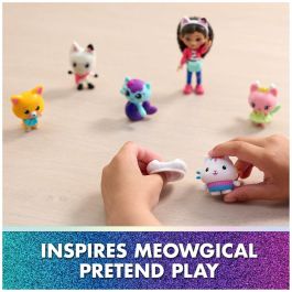 Spinmaster SPI6072633 - Set 6 Figuras Gabby y la Casa Mágica + 5 Accesorios Gatitos - Juguete Niños 3+ Años
