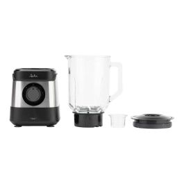 Jata Hogar Batidora de Vaso Inox con Jarra de Cristal 1500W 1.8L Pica Hielo Velocidades