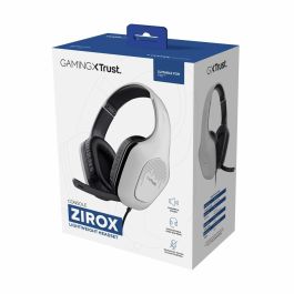 Trust Gaming GXT 415 Zirox Auriculares Gaming Micrófono Plegable Jack 3.5mm Unidades 50mm PS5 PC Multiplataforma Blancos