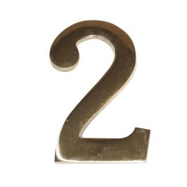 DUVER Número para Puerta '2' de 10 cm con Acabado Latonado (Disponible Números 1-9) Precio: 7.49999987. SKU: B133WFZLC8
