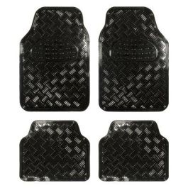 Abc Cs6 ALF10131 Alfombras Goma Aluminio Negras 4 Piezas para Mercedes-Benz Clase E W211/S211 (2002-2009) Resistentes Antideslizantes Aroma Vainilla