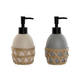 DKD Home Decor Dosificador Crema y Gris Dolomita y Fibra 9 x 18.5 x 9 cm 320 ml (2 Unidades) Precio: 11.58999952. SKU: B12RLT3PKJ