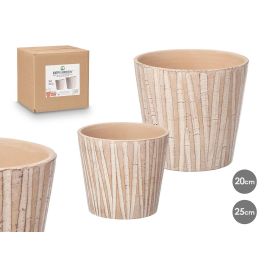 Ibergarden Set 2 Macetas Cónicas Efecto Tronco de Cerámica Marrón, Diámetros 20 cm y 25 cm, para Jardín/Interior (2 Unidades) Precio: 33.99871431. SKU: B1F3CCX6FD