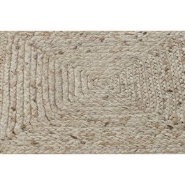 DKD Home Decor Alfombra Urban de Yute y Poliéster Marrón 180x120 cm 2200 gsm