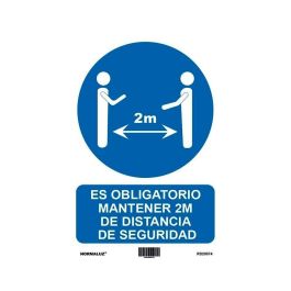 Archivo 2000 Señal "Obligatorio Mantener La Distancia De Seguridad 2M" 210x297 Pvc Azul Y Blanco Precio: 2.59000016. SKU: B14Q25TBEG