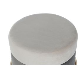 DKD Home Decor Reposapies Marron Dorado 48 x 46 x 48 cm