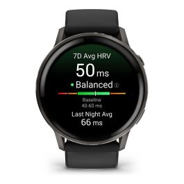 Garmin Venu 4 Reloj Inteligente 45mm Silicona Negro/Gris Fundido