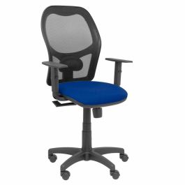 PIQUERAS Y CRESPO Silla Alocen malla negra asiento bali azul marino brazos regulables Precio: 192.49999989. SKU: S5703808
