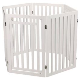 Trixie Barrera de Seguridad Ajustable con Puerta para Perros, Ancho de 60 a 160 cm y Alto de 81 cm, Color Blanco Trixie Barrera de Seguridad Ajustable con Puerta para Perros, Ancho de 60 a 160 cm y Alto de 81 cm, Color Blanco