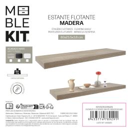 Moblekit Estante Flotante Blanco 80 x 23.5 x 3.8 cm (6 Unidades)