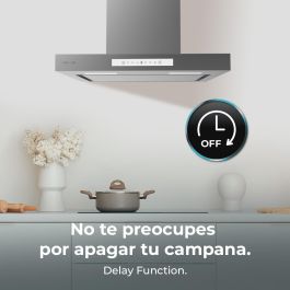 Cecotec Campana Convencional Bolero Flux TT 608000 Slim Glass 60 cm Blanca A++