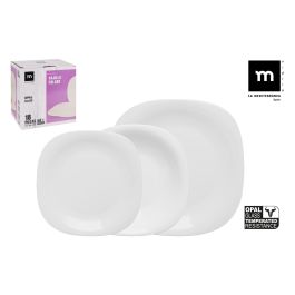 La Mediterranea Vajilla 18 Piezas Cuadrada Opal Palaos 28 cm, 23 cm, 21.5 cm (2 Unidades) Precio: 36.49999969. SKU: B18BMZ97H4