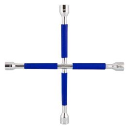 Good Year Cs10 GOD4012 Llave de Rueda Cruz Fija con recubrimiento antideslizante, medidas 17, 19, 22 mm y 13/16" Precio: 16.68999948. SKU: S3700154