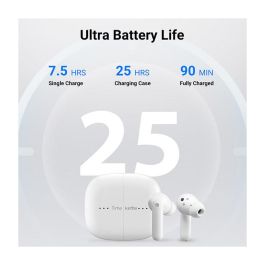 Timekettle M3 Auriculares con Traducción Offline Inalámbricos Bluetooth 5.2 para Llamadas/Música, Resistentes al Agua IPX4, 25h Batería, Blanco
