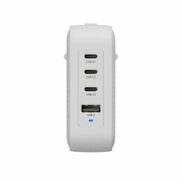 HYPER HJ1002WHWWGL Cargador de Pared para Portátil, Smartphone, Tableta - Carga Rápida con 1 USB-A, 4 USB-C Blanco