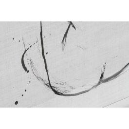 DKD Home Decor Cuadro Moderno Blanco Negro Madera 90 x 70 x 2.5 cm (2 Unidades)