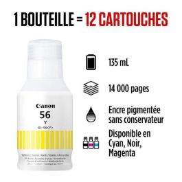 CANON Botella de tinta amarillo GI-56Y para GX6050 GX7050 CANON Botella de tinta amarillo GI-56Y para GX6050 GX7050