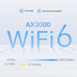 TP-Link Deco X50-5G Sistema de malla Wi-Fi 6, Doble banda (2.4 GHz / 5 GHz), Cobertura 230 m², Color Blanco