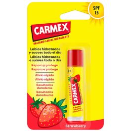 Carmex Bálsamo Labial Fresa Twist Stick 4.25 gr - Alta Protección, Hidratación y Reparación de Labios con SPF 15