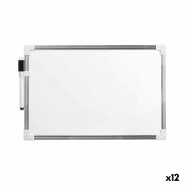 Pizarra Magnética con Rotulador Pincello 423 Blanco Aluminio