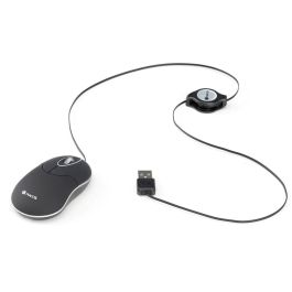 NGS SIN Ratón Óptico USB con Cable, 1000 DPI, 3 Botones, Retráctil, Negro NGS SIN Ratón Óptico USB con Cable, 1000 DPI, 3 Botones, Retráctil, Negro