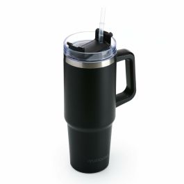 Botella de Agua Muitomas Negro Acero Inoxidable