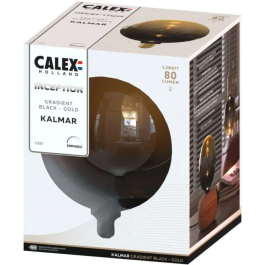 Calex Inception Kalmar Bombilla LED E27 3,5 W 80 lm 1800 K Intensidad Variable Degradado Negro/Oro