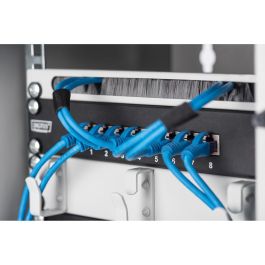 Digitus Kabelbürstenleiste 0.5HE 10" (254mm) gris para organizar cables