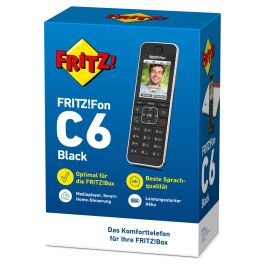 AVM FRITZ! Fon C6 Teléfono DECT Inalámbrico Negro