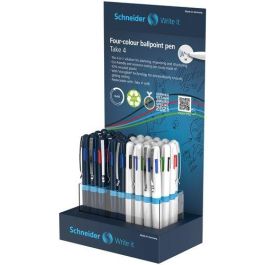 Boligrafo De 4 Colores Schneider Take 4 Surtido Expositor De 36 (18X Blanco + 18X Azul) Precio: 96.49999986. SKU: B17XAXX5CV