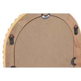 DKD Home Decor Espejo Scandi de Ratán y Cristal Natural 45.5 x 30 cm (2 Unidades)