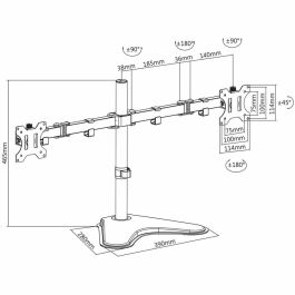 Soporte de Mesa para Pantalla V7 DS2FSD-2N 32" Soporte de Mesa para Pantalla V7 DS2FSD-2N 32"